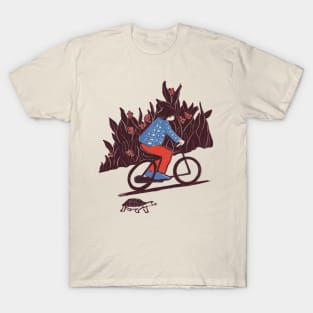 Boy riding outdoors T-Shirt